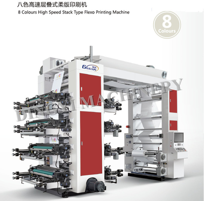 100um 8 de drukmachine van kleurenflexo